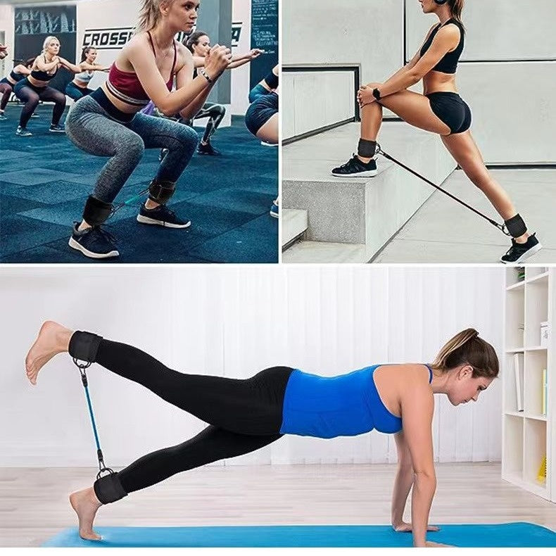 Ankle Resistance Bands – 3-Tube Set for Legs & Glutes