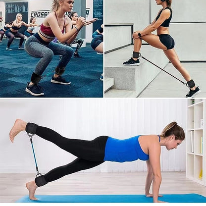 Ankle Resistance Bands – 3-Tube Set for Legs & Glutes