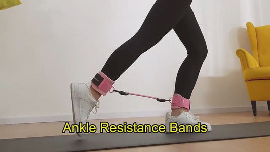 Ankle Resistance Bands – 3-Tube Set for Legs & Glutes